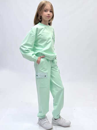 Костюм (свитшот, брюки) (вид 2) Костюм (свитшот, брюки) (фото, вид 2)