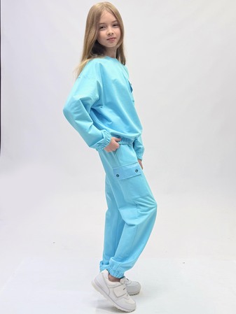 Костюм (свитшот, брюки) (вид 2) Костюм (свитшот, брюки) (фото, вид 2)